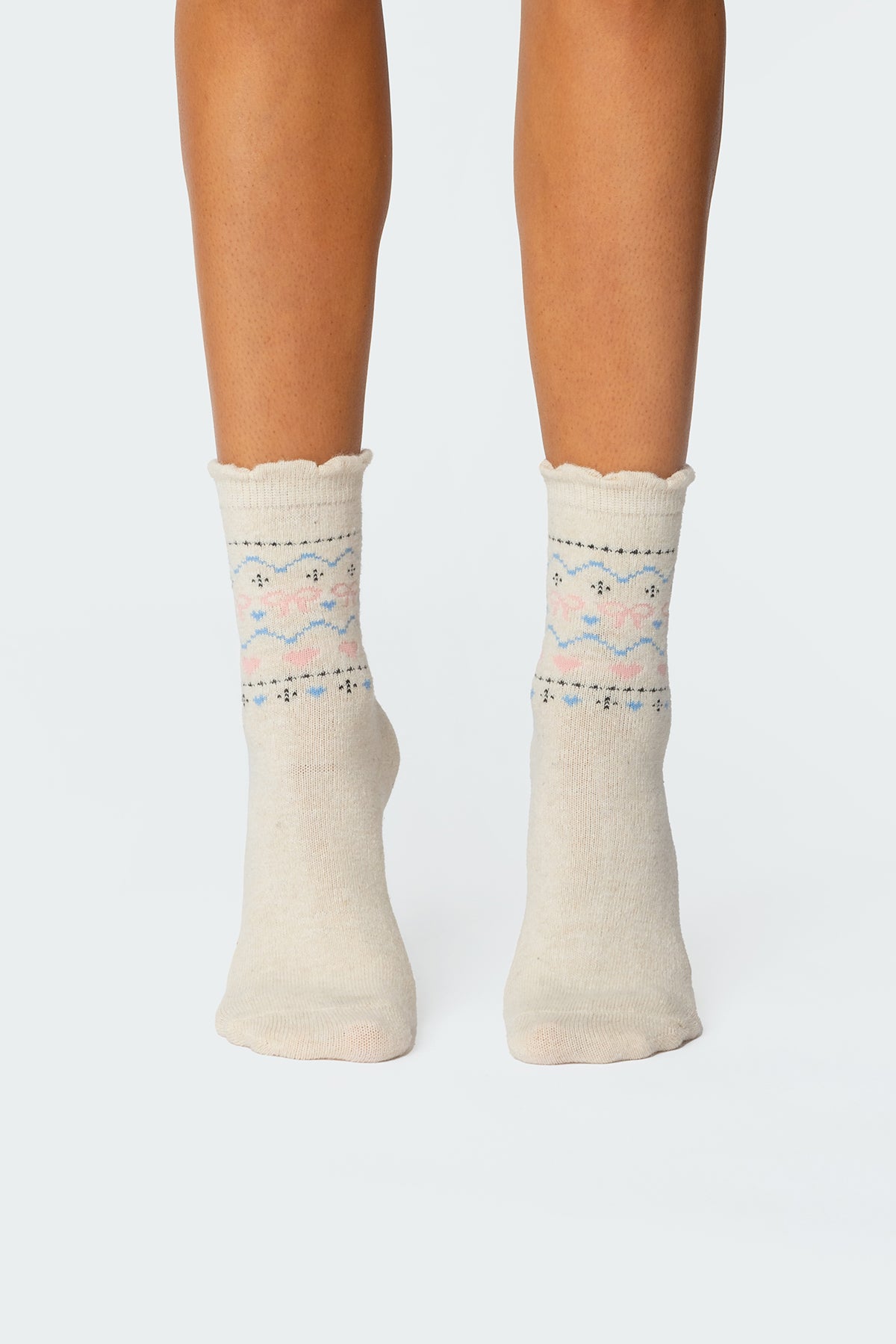 Bow & Heart Socks