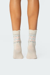 Bow & Heart Socks