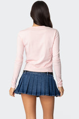 Bambi Bow Long Sleeve Top