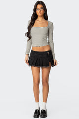 Gabriela Pleated Mini Skort