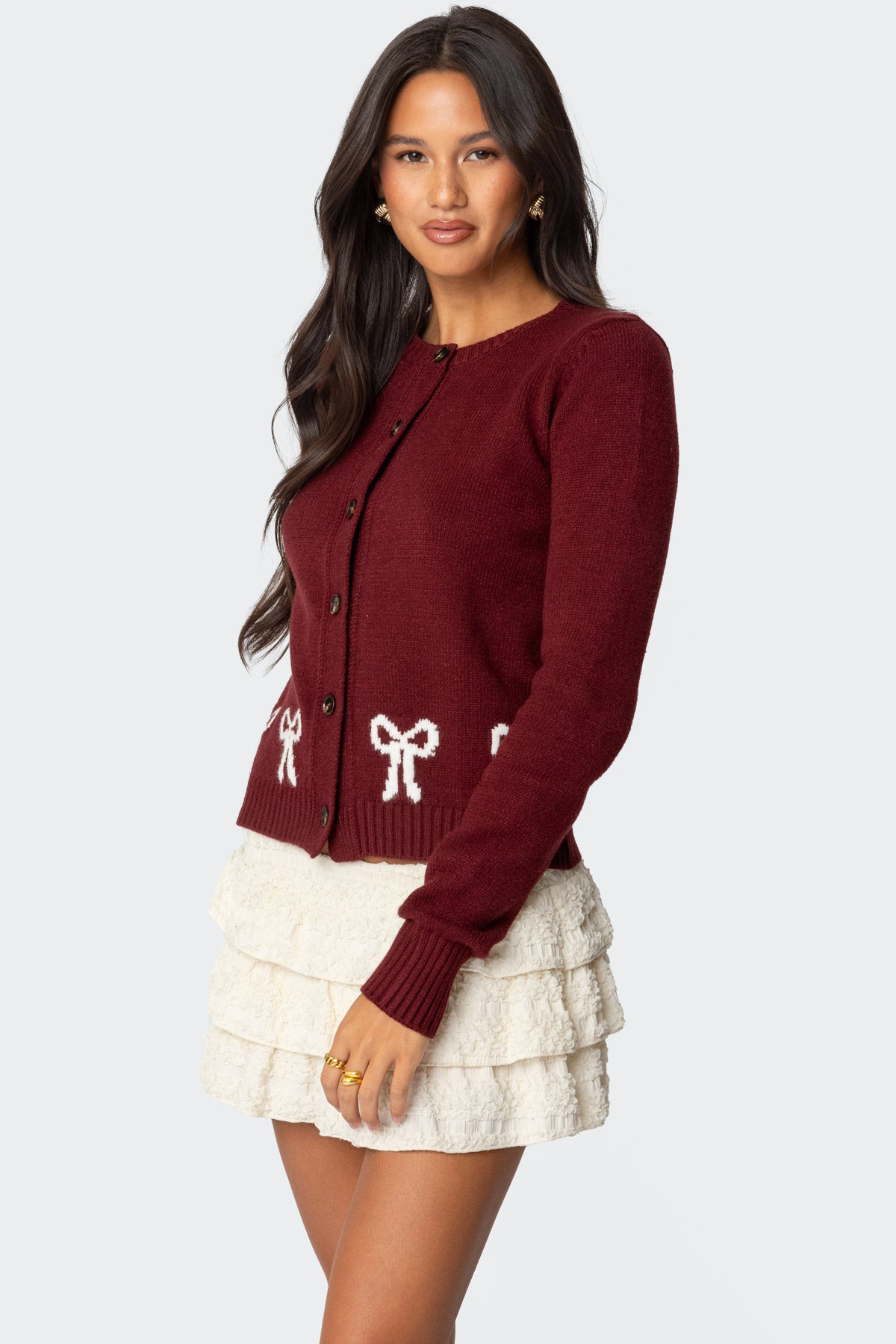 Rona Bow Knit Cardigan