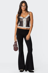 Polka Dot Sheer Mesh Tank Top