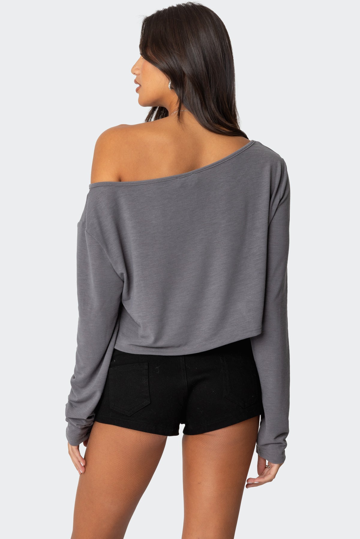 Cropped Off Shoulder Top