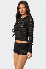 Maisley Sheer Lace Top