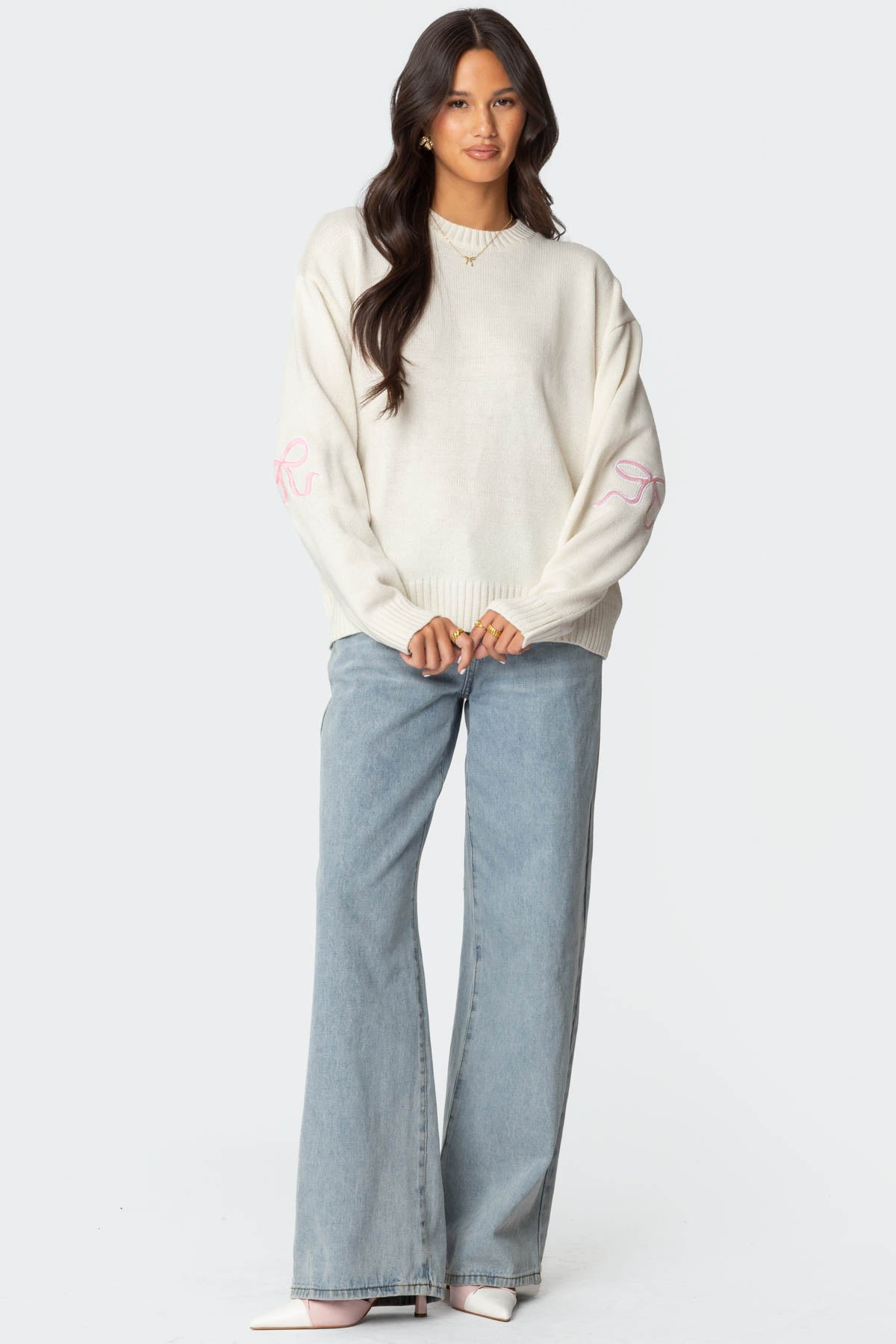 Rutie Bow Patch Sweater