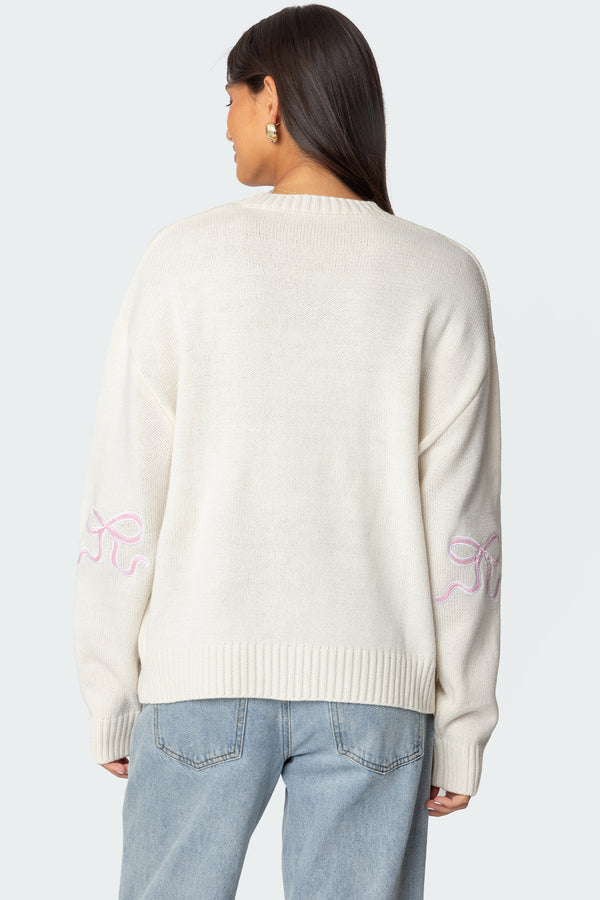 Rutie Bow Patch Sweater