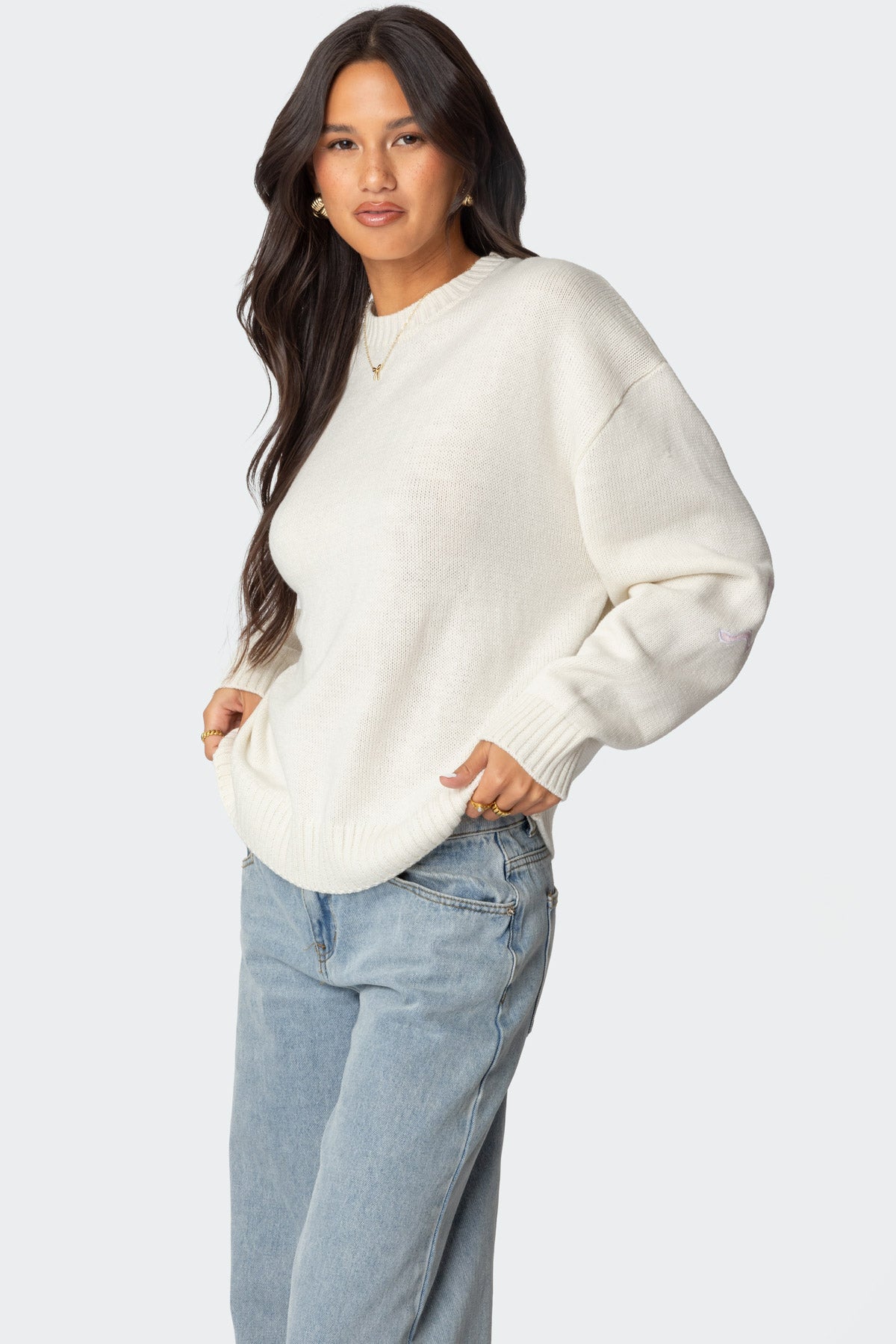 Rutie Bow Patch Sweater