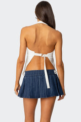 Yazi Backless Halter Top