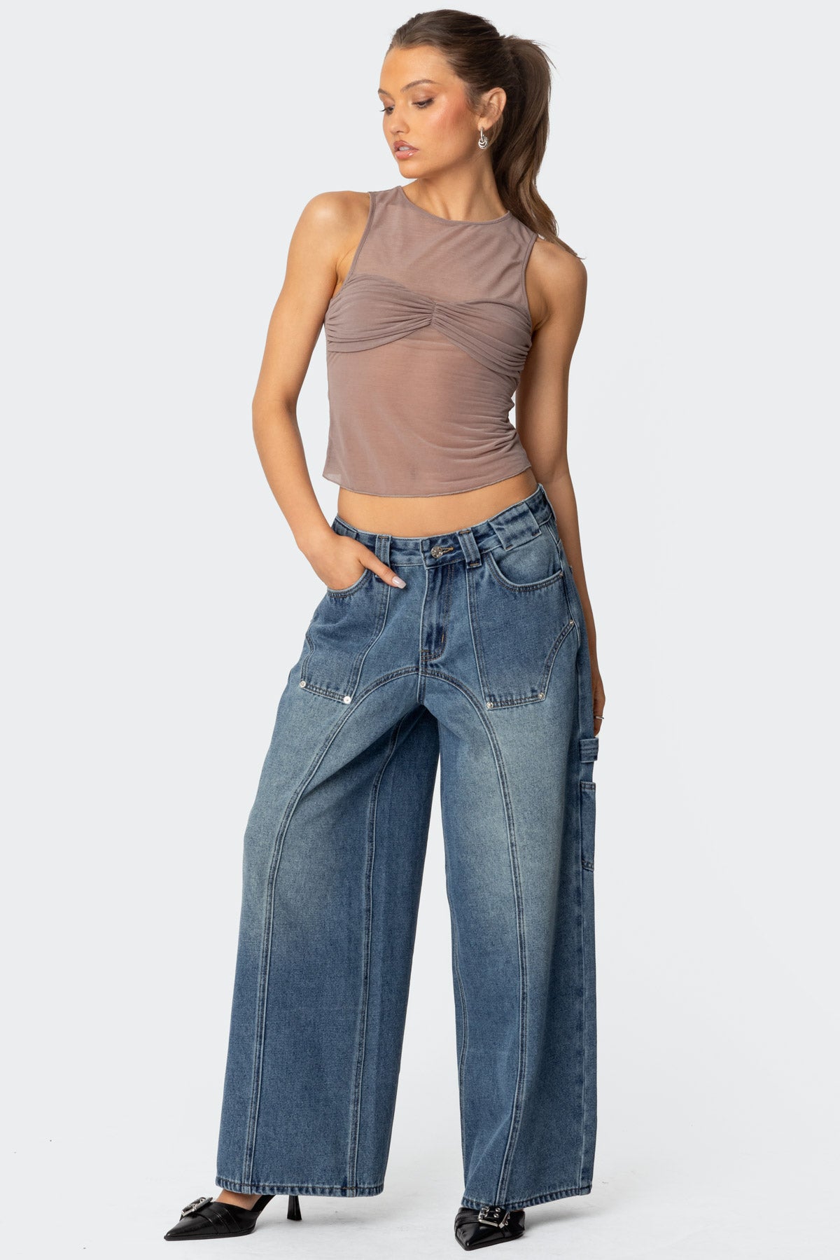 Tal Baggy Low Rise Carpenter Jeans