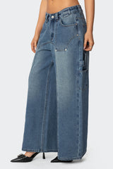 Tal Baggy Low Rise Carpenter Jeans