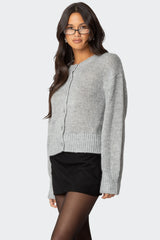 Freida Fuzzy Knit Cardigan