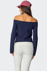 Aspen Ski Club Off Shoulder Top