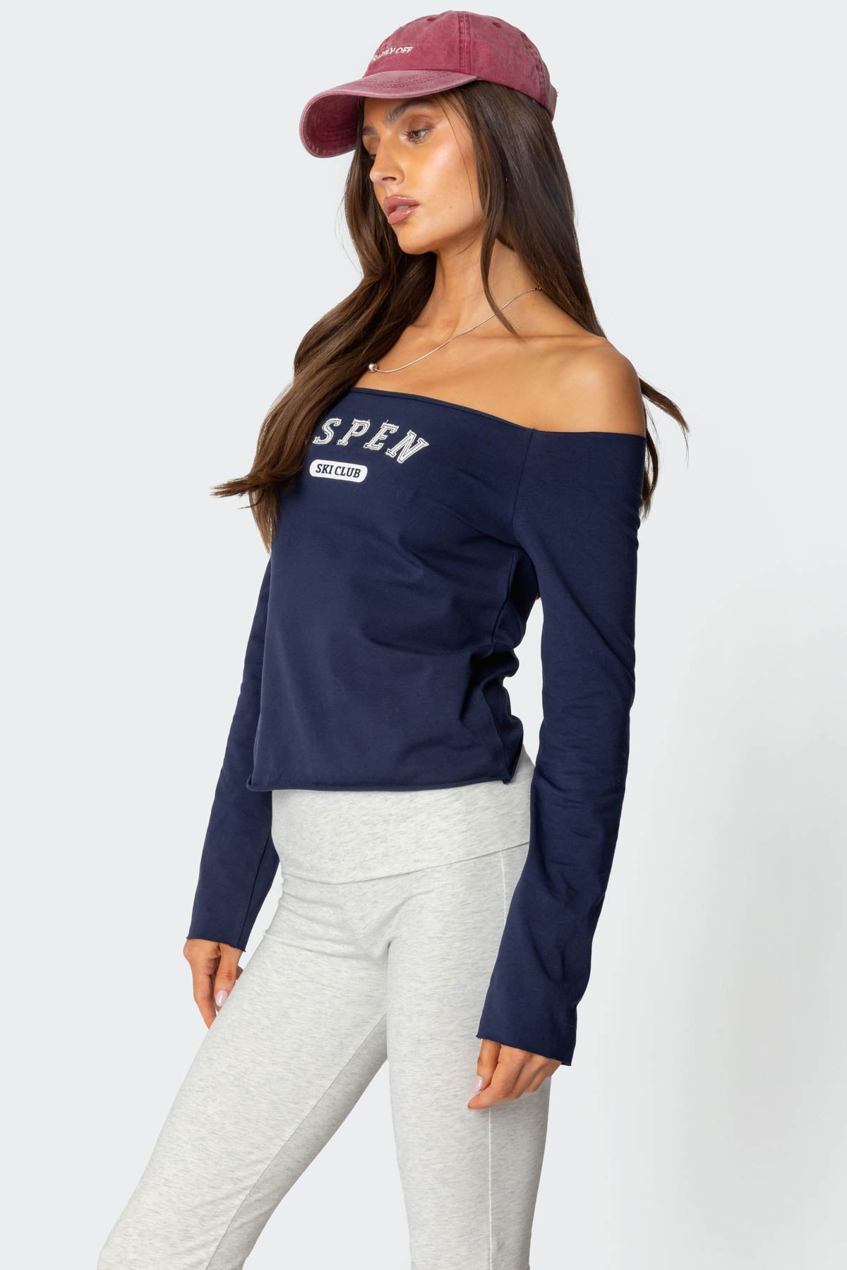 Aspen Ski Club Off Shoulder Top