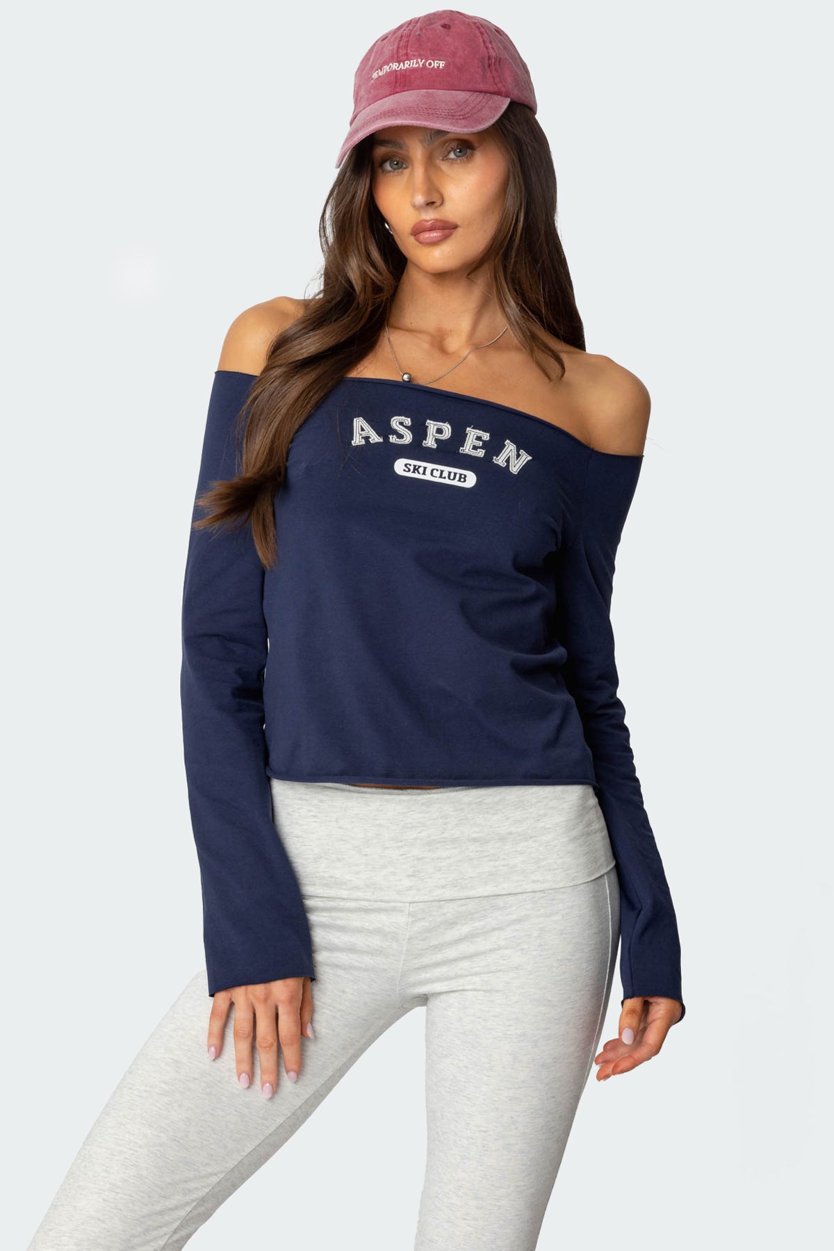 Aspen Ski Club Off Shoulder Top