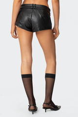 Alba Faux Leather Shorts