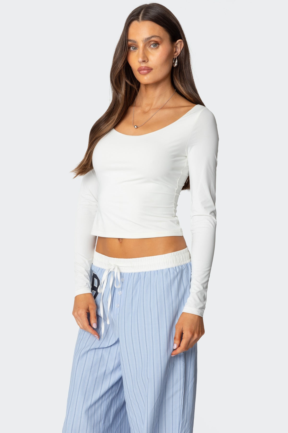 Millicent Wide Scoop Neck Top