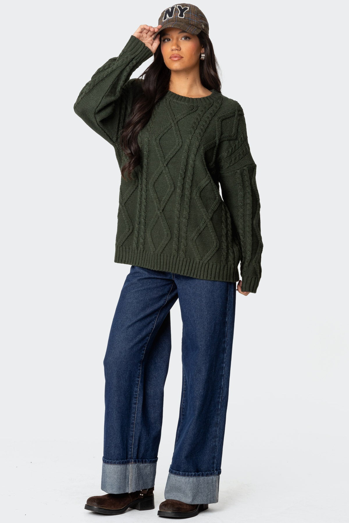 Kennedy Oversized Cable Knit Sweater