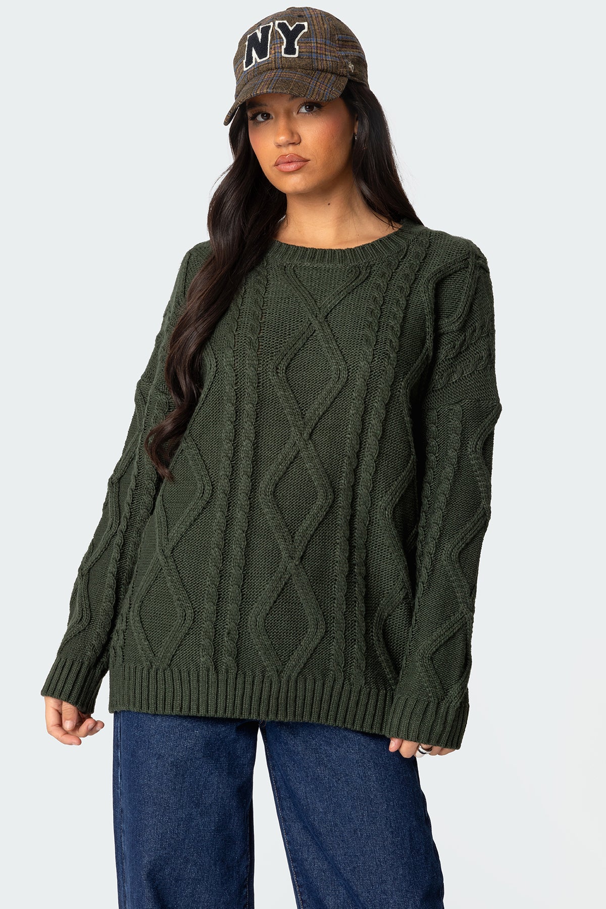 Kennedy Oversized Cable Knit Sweater