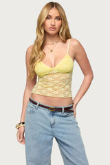 Eira Sheer Lace Tank Top