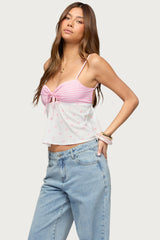 Tilly Mixed Print Top