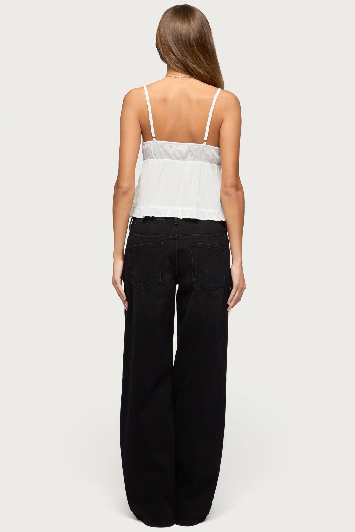 Raelynn Washed Low Rise Baggy Jeans