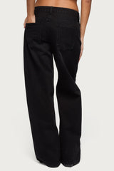 Raelynn Washed Low Rise Baggy Jeans