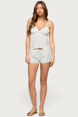 Talula Eyelet Babydoll Top