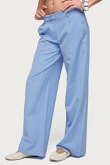 Pinstripe Tailored Straight Leg Trousers