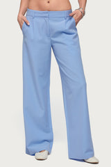 Pinstripe Tailored Straight Leg Trousers