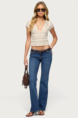 Vania Ultra Low Rise Bootcut Jeans