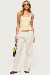 Aspyn V Neck Ribbed Tank Top