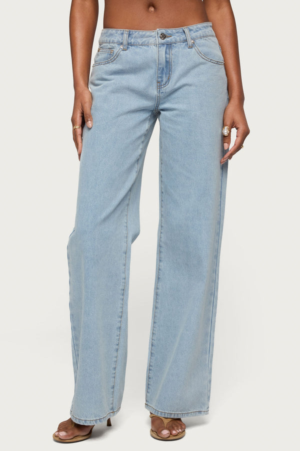 Tall Raelynn Washed Low Rise Baggy Jeans