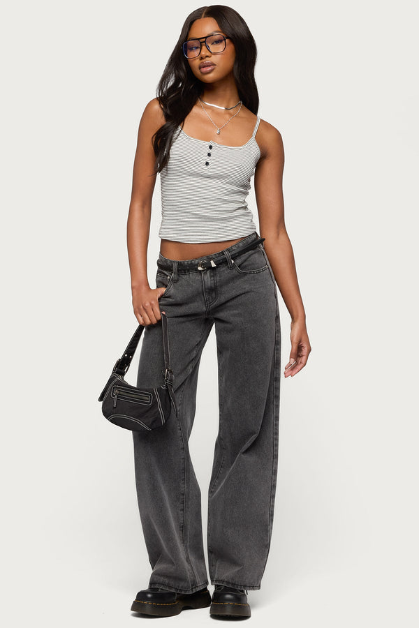 Tall Raelynn Washed Low Rise Baggy Jeans