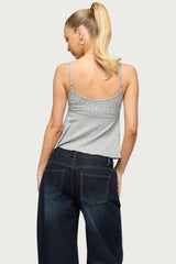 Kelli Floral Babydoll Tank Top