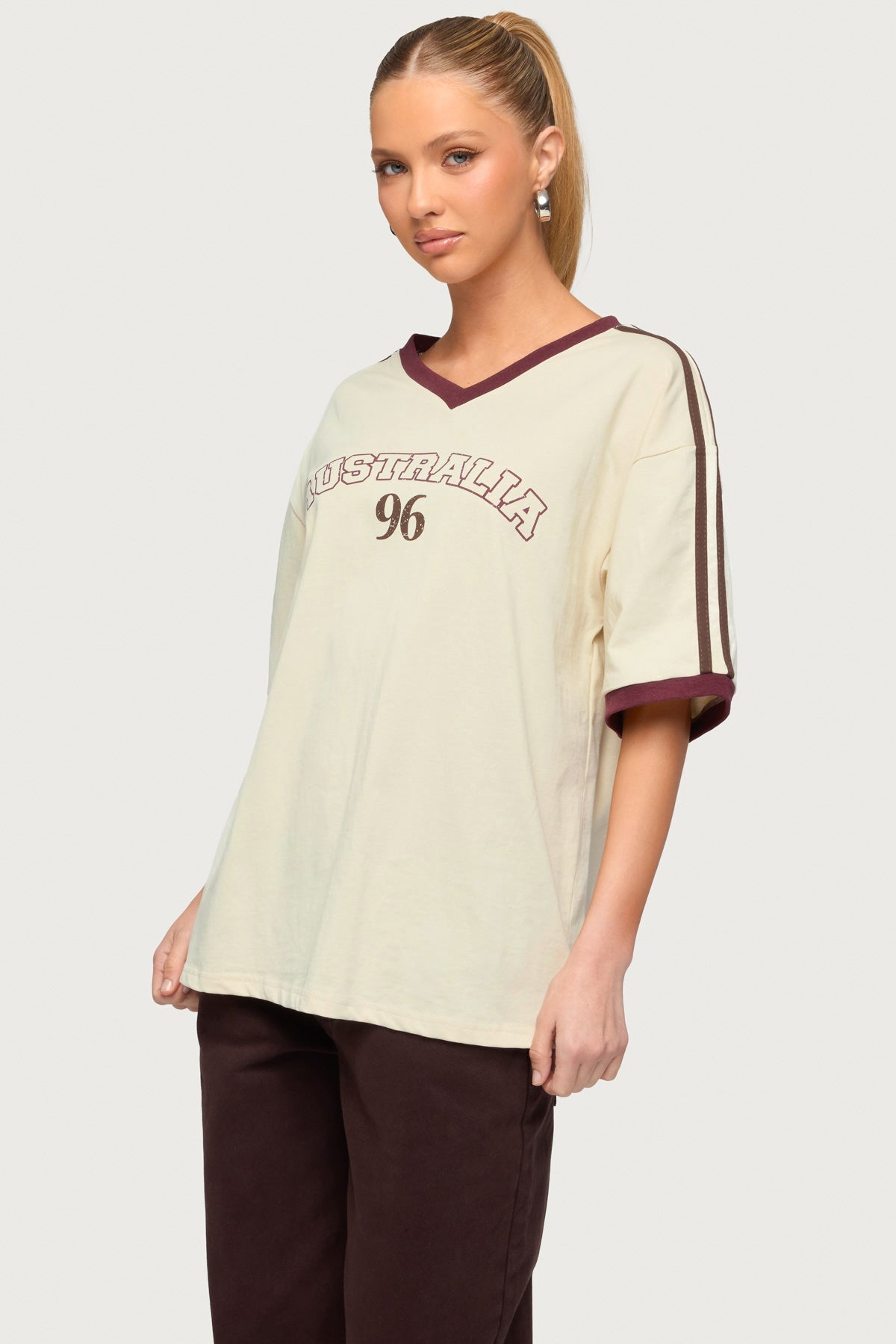 Australia 96 Contrast Oversized T Shirt