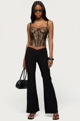 Alyce Crossover Flared Trousers