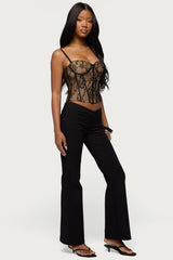 Alyce Crossover Flared Trousers