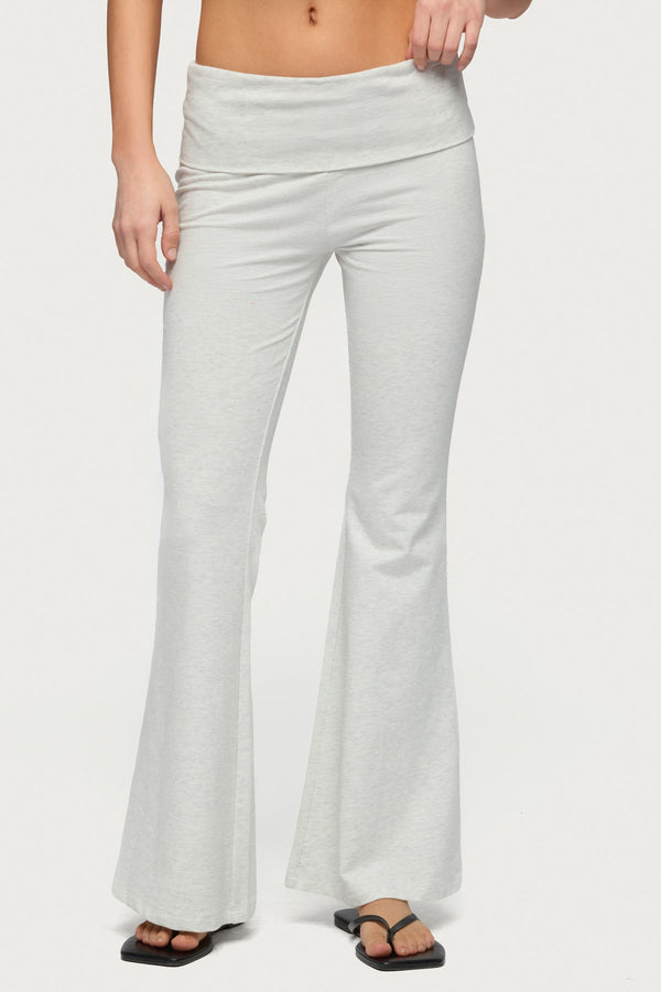 Petite Naomi Foldover Flared Leggings