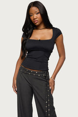 Laiah Square Neck Top