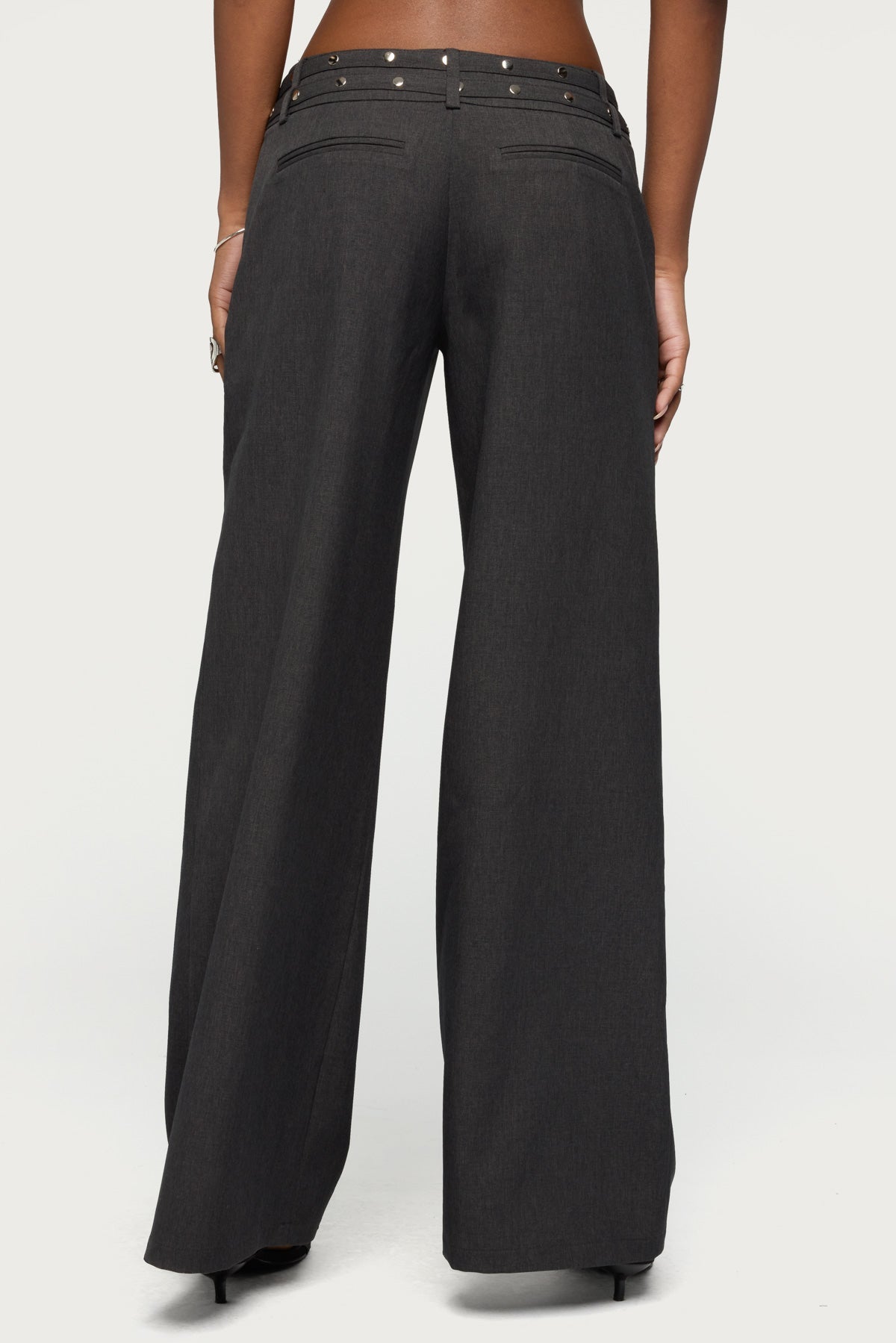 Cruz Double Belt Baggy Tailored Trousers