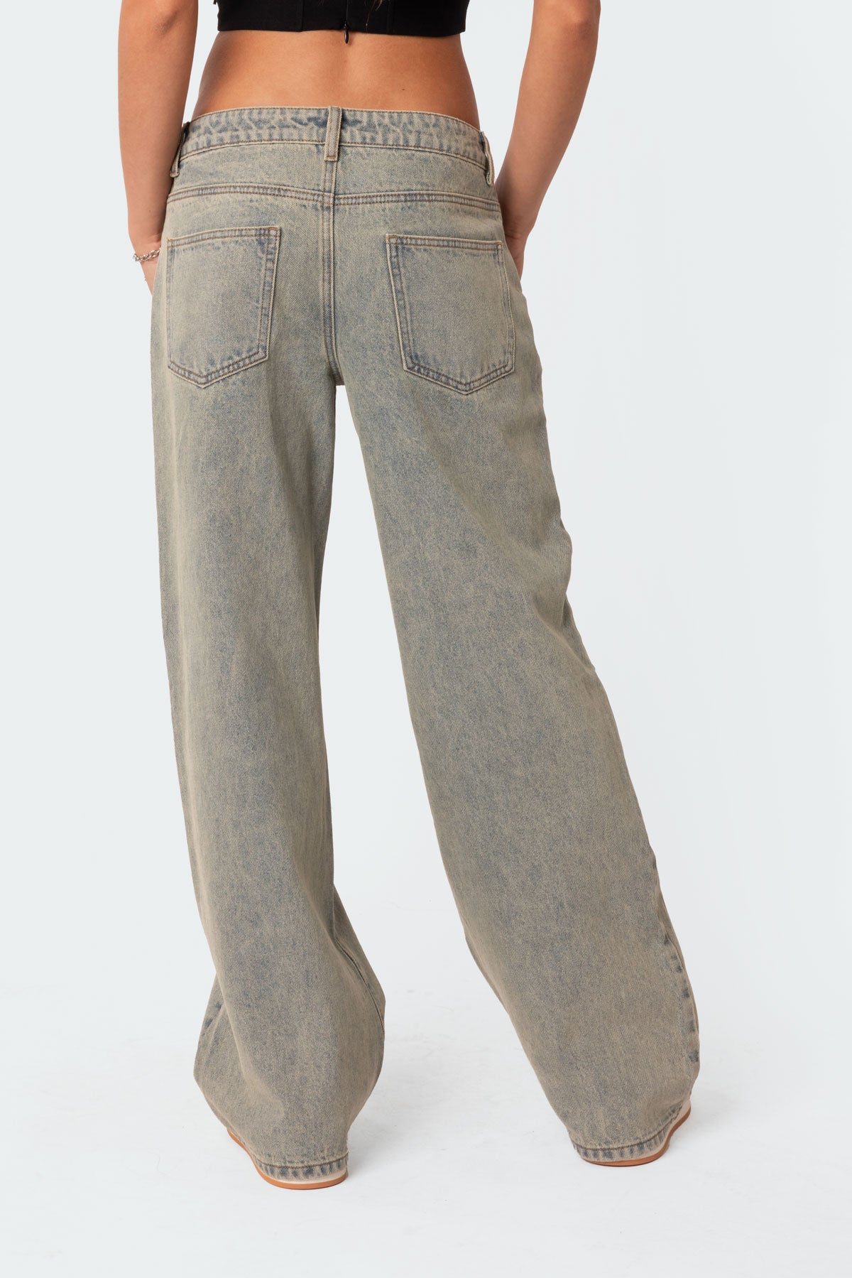 Magda Low Rise Acid Wash Jeans