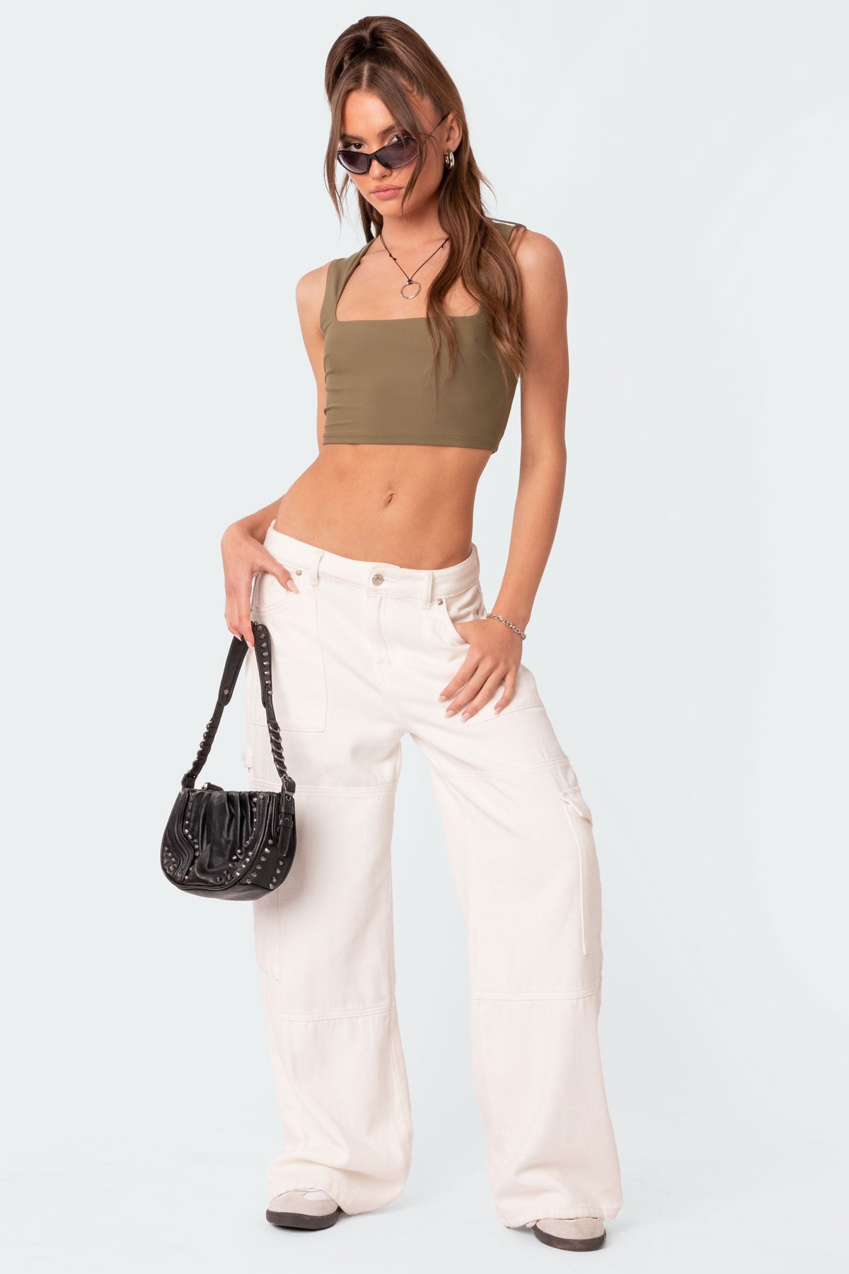 It Girl Square Neck Crop Top