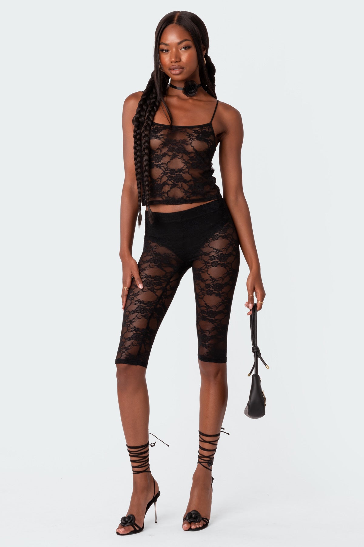 Gianna Sheer Lace Tank Top