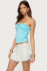 Seaborn Strapless Twist Front Top