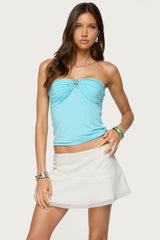 Seaborn Strapless Twist Front Top