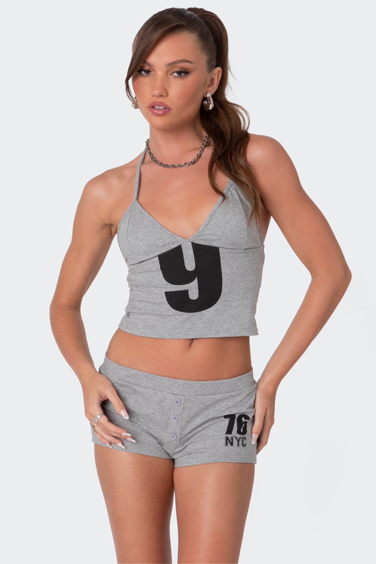 Jordan V Neck Halter Top