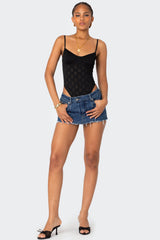 Raven Cupped Eyelet Bodysuit