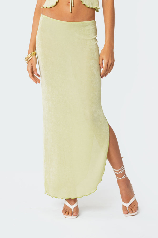 Milan Slitted Maxi Skirt