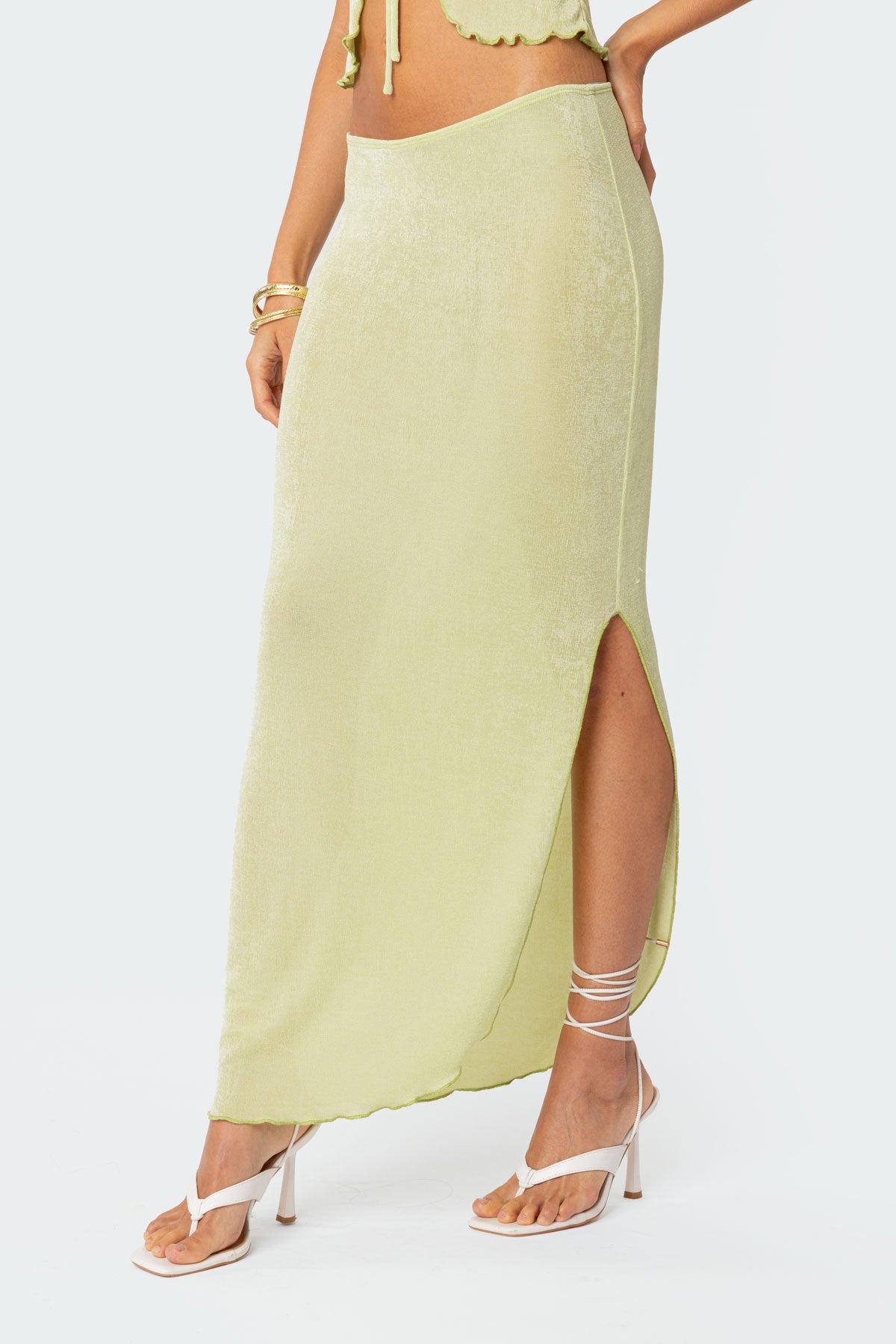 Milan Slitted Maxi Skirt