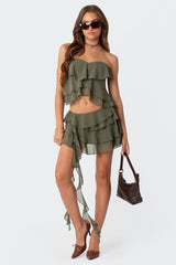 Nico Ruffled Strapless Top